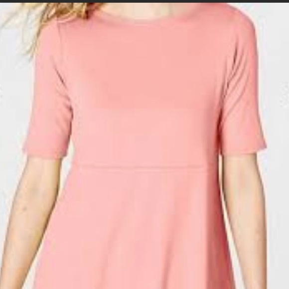 J. Jill Tops J Jill Pima Shirttail Tee Bubble Gum Pink Size Medium